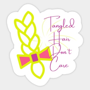 Tangled Hair Sticker